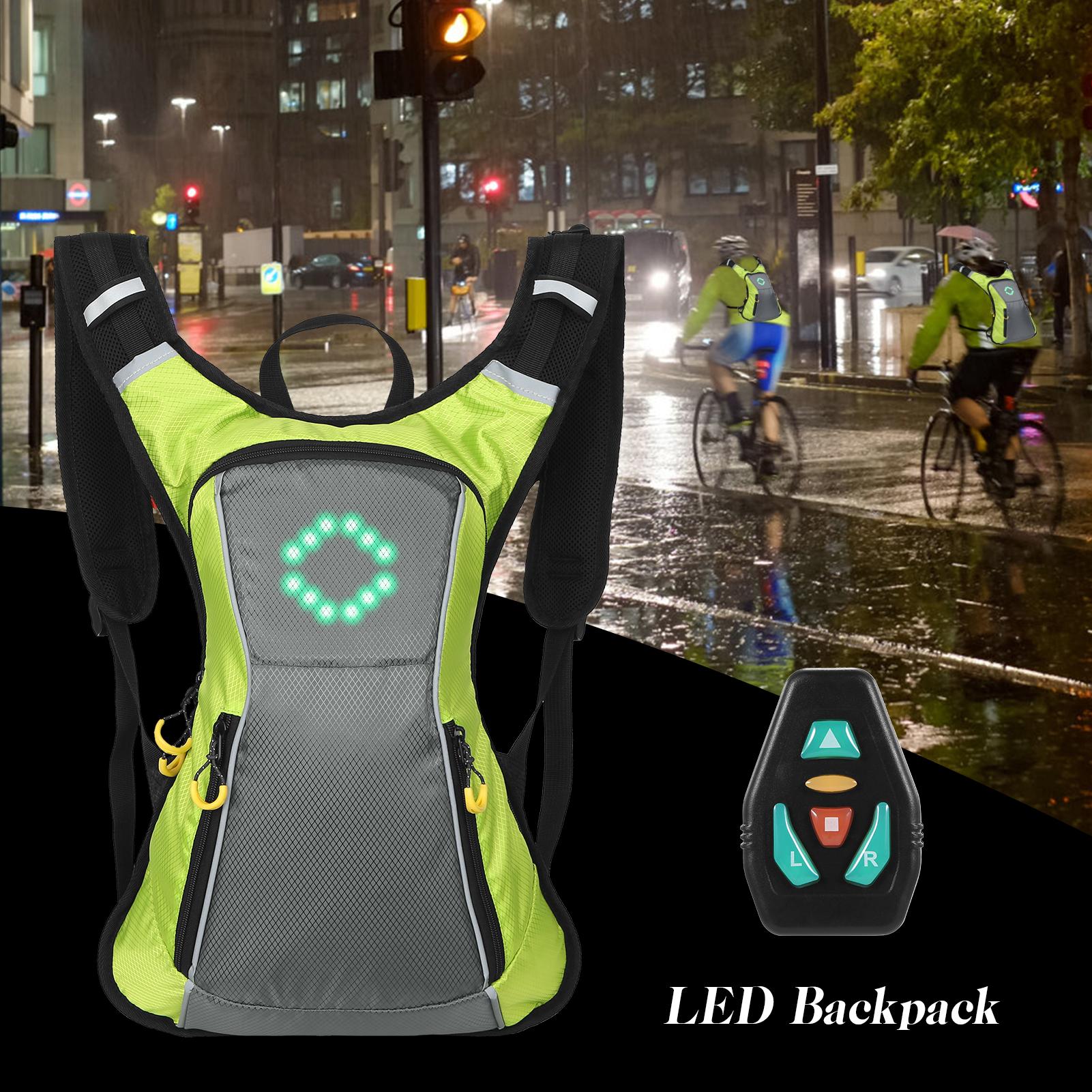 Áo Vest Balo Bền Siêu Nhẹ Chống Nước Ipx5 Phù Hợp Cắm Trại Thể Thao Ngoài Trời Leo Núi Có Đèn Led Báo Hiệu An Toàn Điều Khiển Từ Xa Không Dây