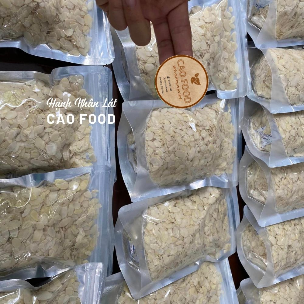 Hạnh Nhân Lát CAO FOOD hữu cơ, nhập khẩu Mỹ chính gốc, dùng làm bánh, chè cháo,...