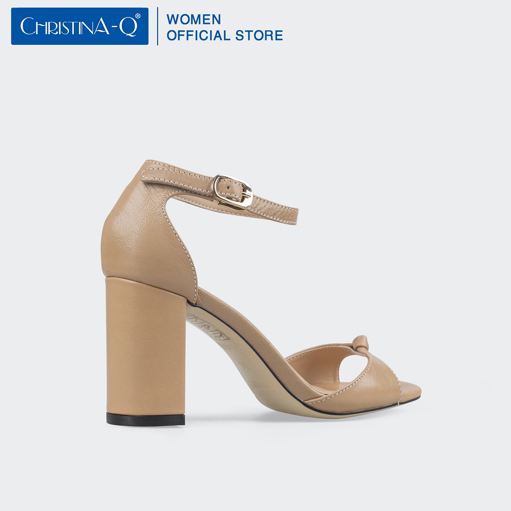 Giày Sandals Nữ Gót Trụ ChristinA-Q XDN301