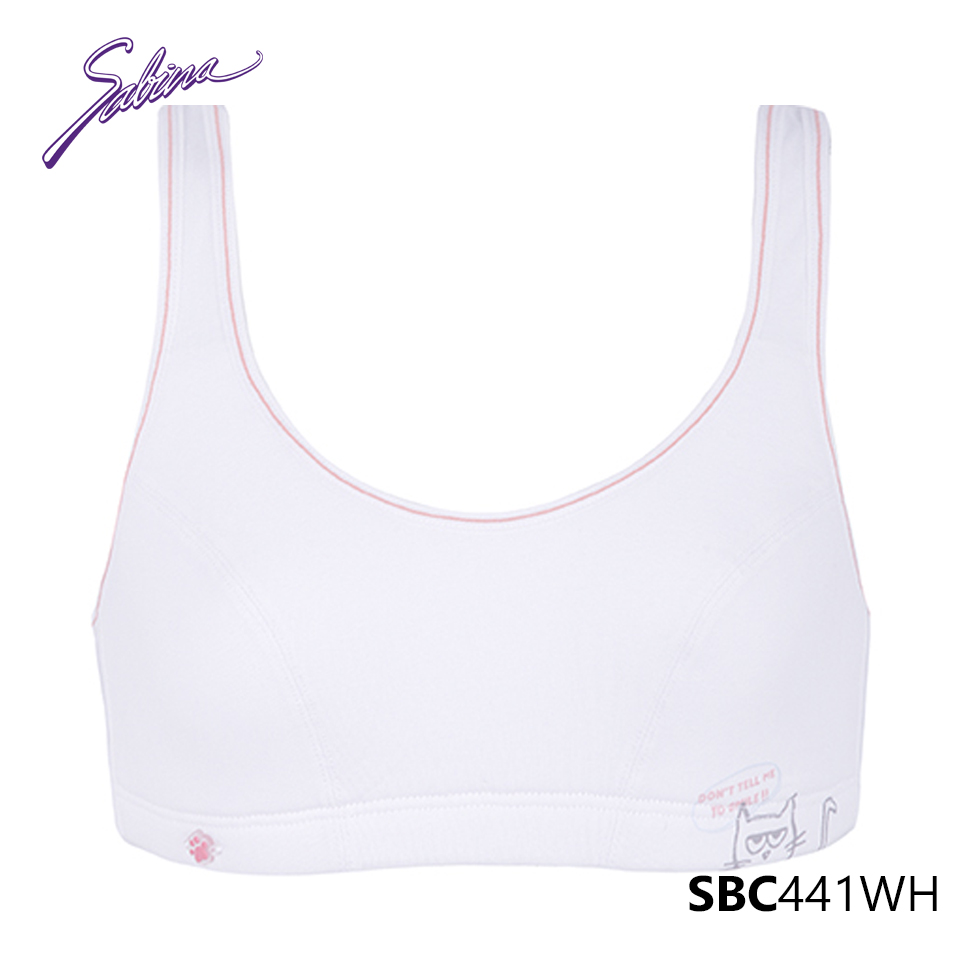 Áo Lót Đệm Mỏng Cho Bé Gái Màu Trắng Cool Teen By Sabina SBC441WH
