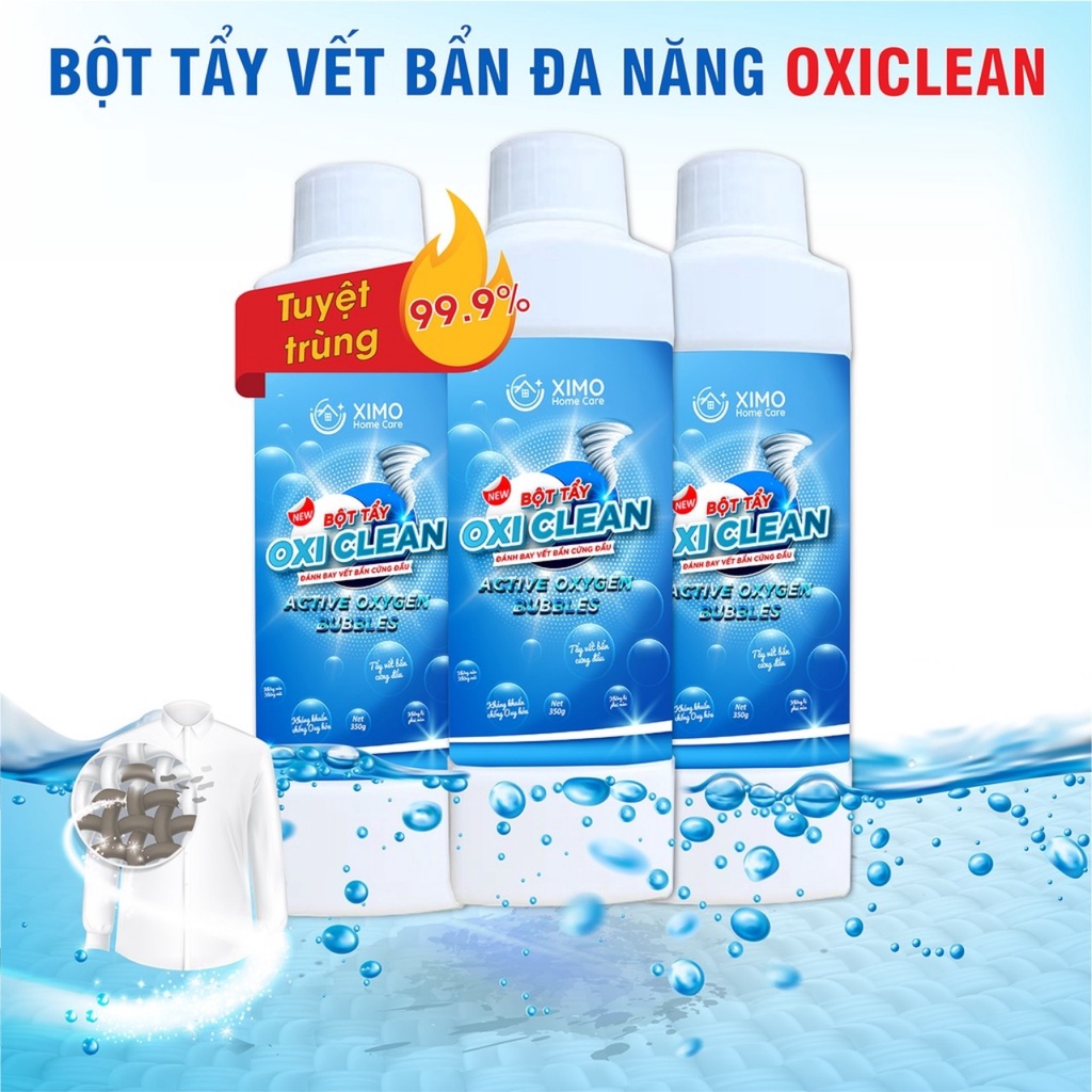 Bột tẩy trắng quần áo đồ gia dụng đa năng Oxi Clean Ximo 350G