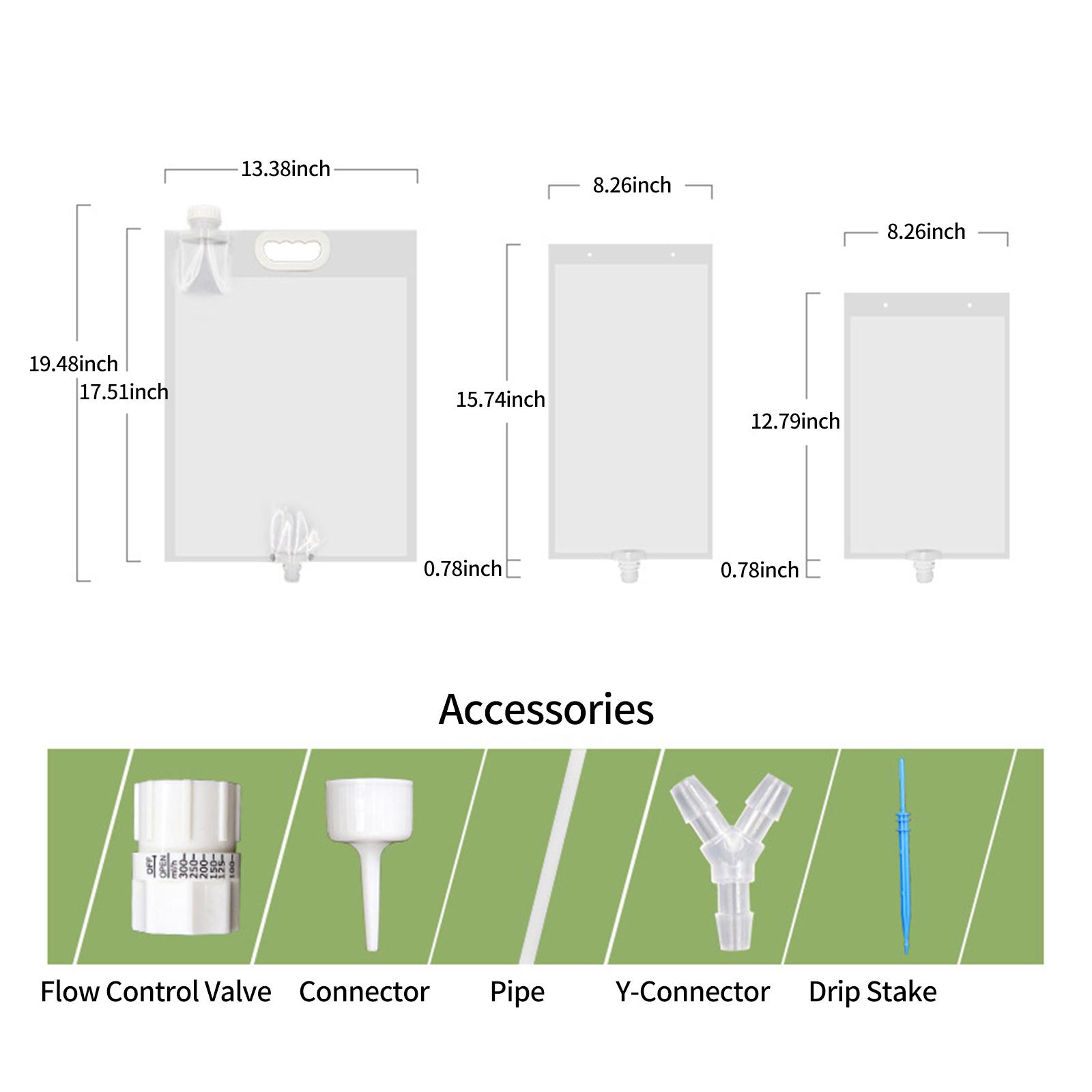 Automatic Plant Waterer Potted Flower Self Watering Devices Double Slow Release Irrigation Stake Drip Irrigation Kit