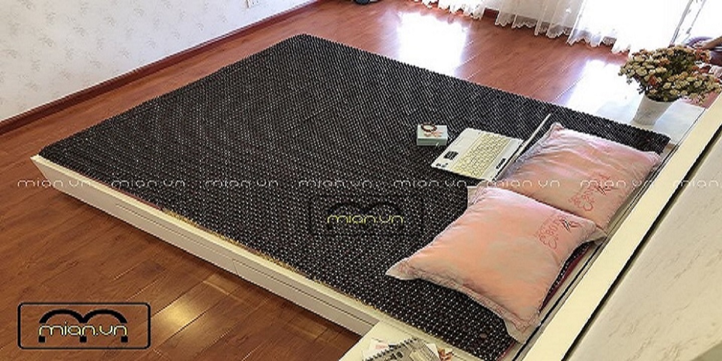 Chiếu hạt gỗ Trắc Bóng hạt 1,2cm - Chiếu hạt gỗ Mian
