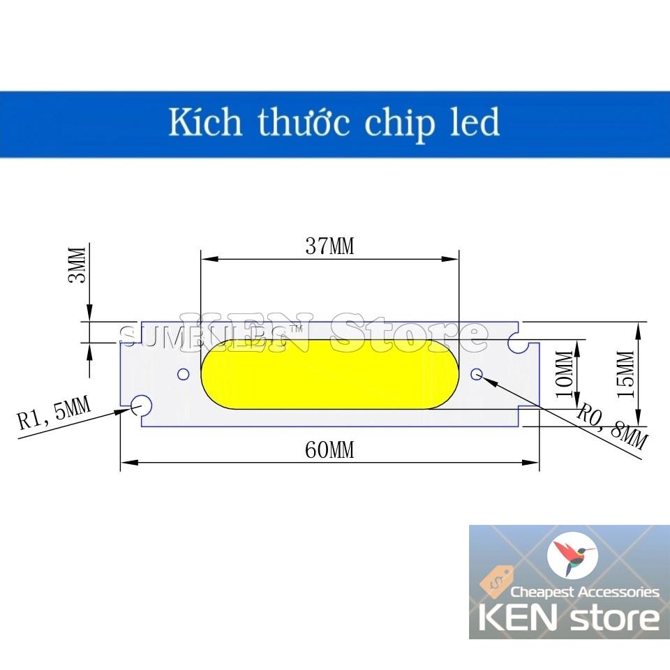 Bóng led 5W 12V chip COB độ chế xi nhan, demi