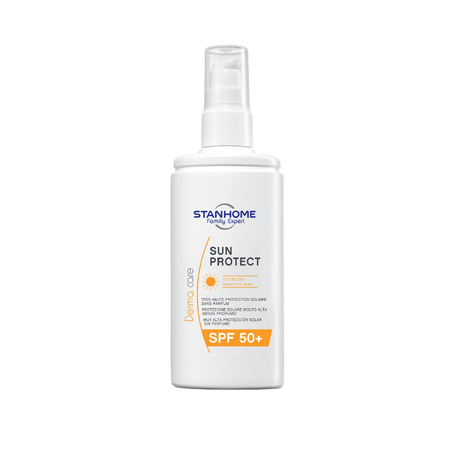 Xịt chống nắng dưỡng ẩm STANHOME FAMILY EXPERT Sun Protect SPF50+ 125ml - cho da nhạy cảm