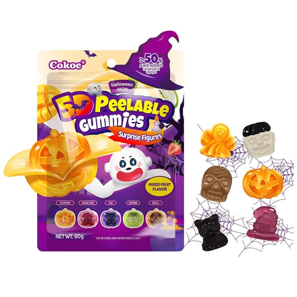 Kẹo Dẻo Bóc Vỏ Cokoc 60g - Phiên Bản Halloween