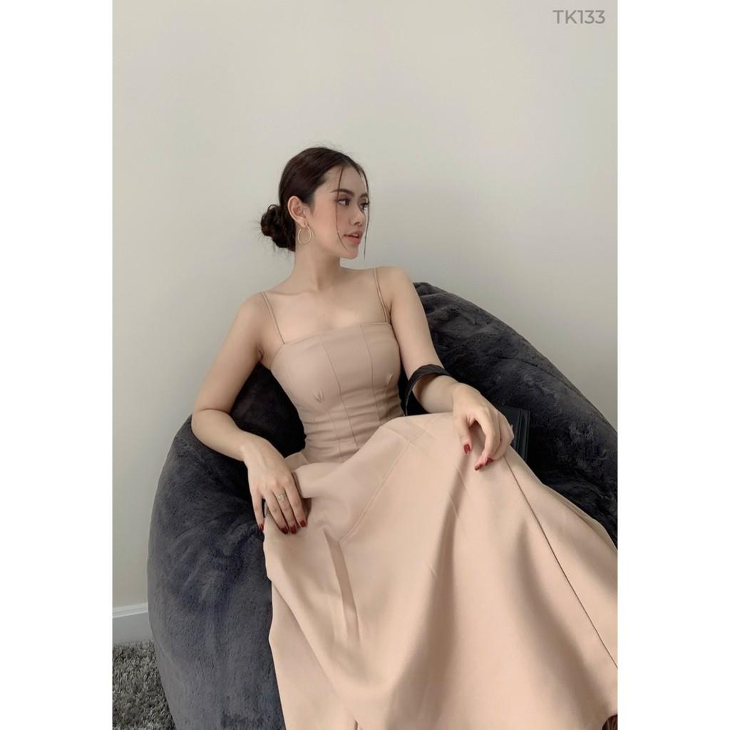 Đầm dự tiệc 2s đơn giản dáng xòe