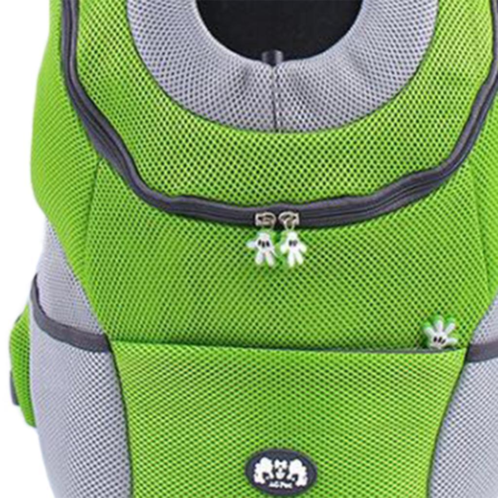 Pet Dog Backpack Carrier Travel Note Bag Front Net Double Shoulder