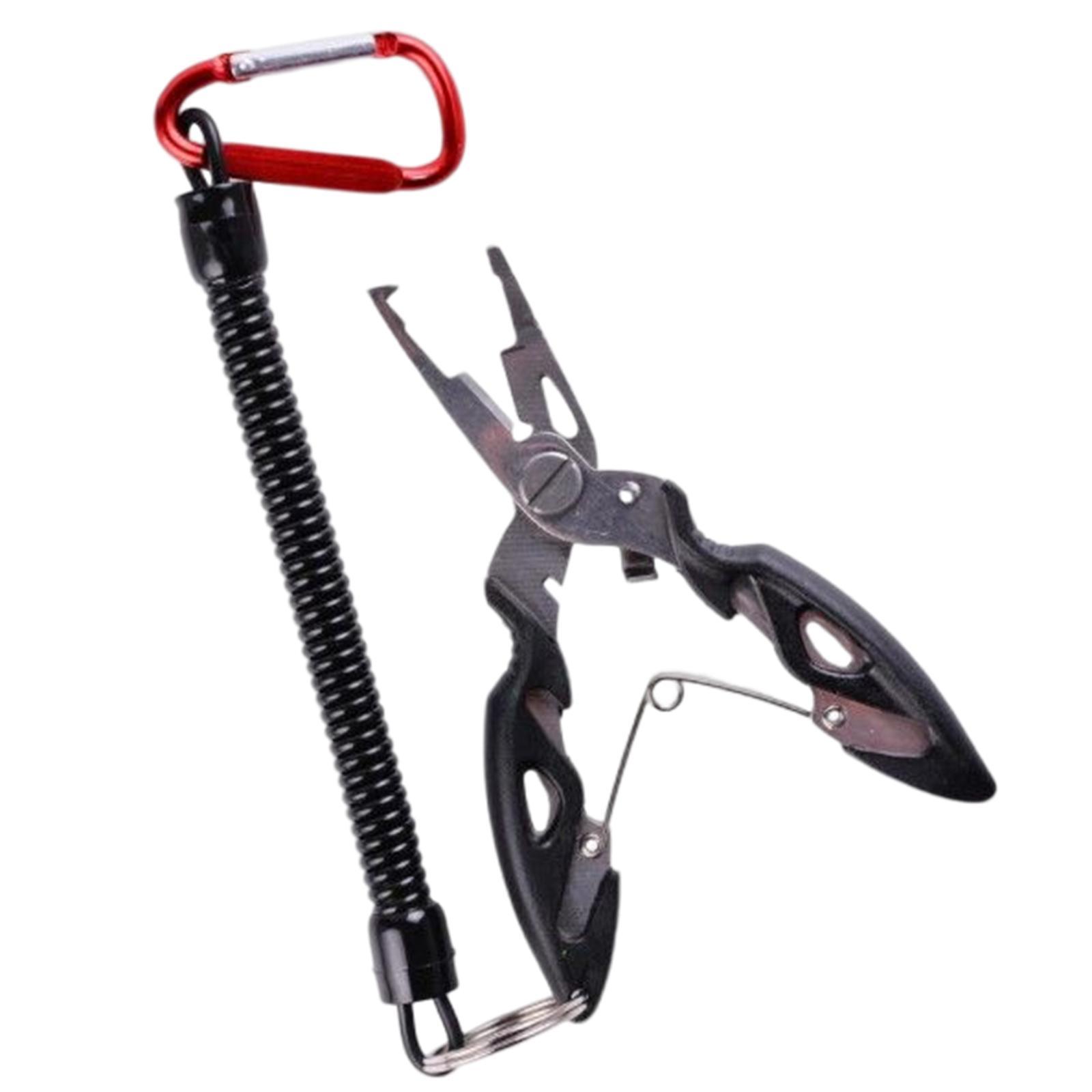 Fishing Pliers Hook Remover  with Lanyard Fishing Gear Accessories