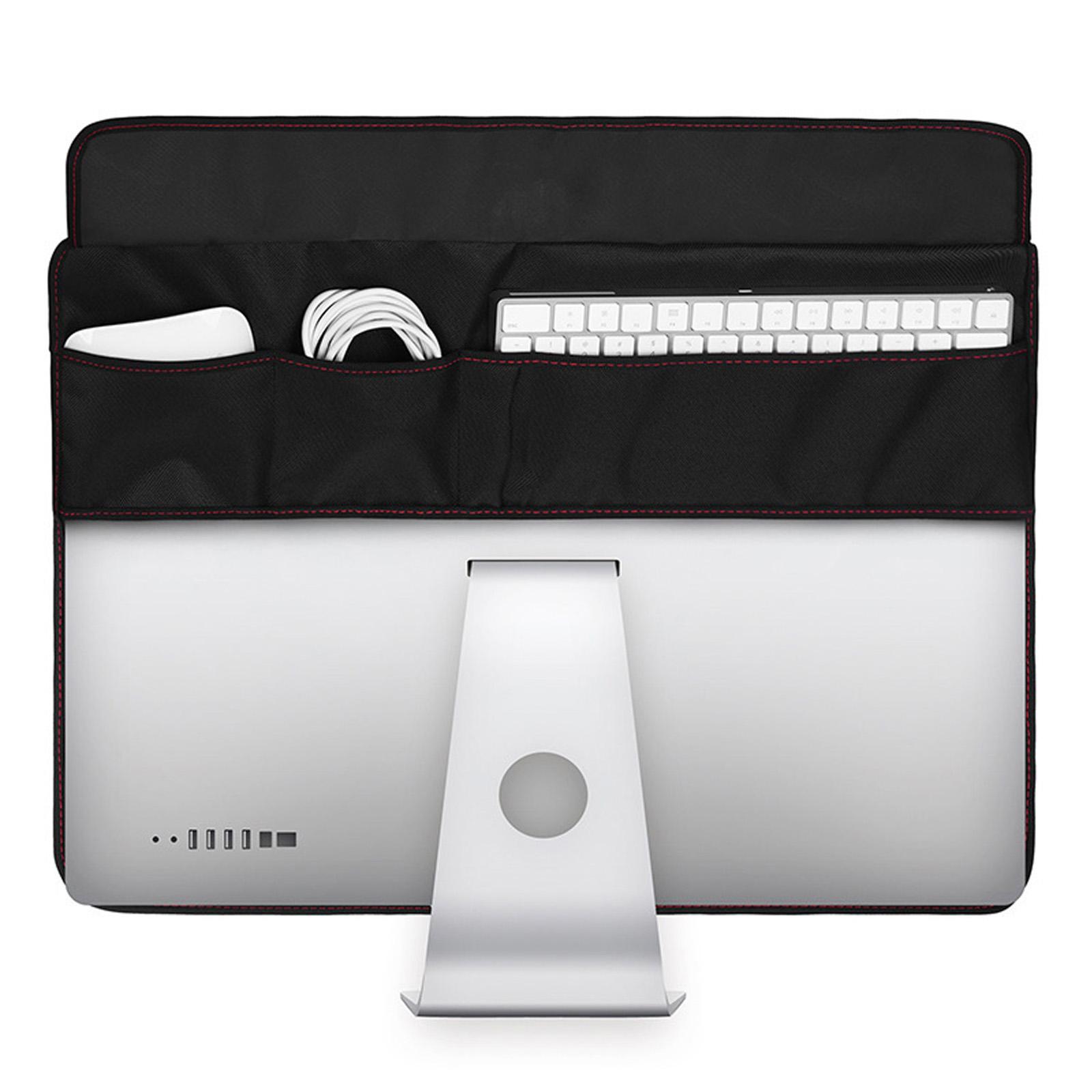 PC Dustproof Cover PU Leather Dust Cover for iMac Screen