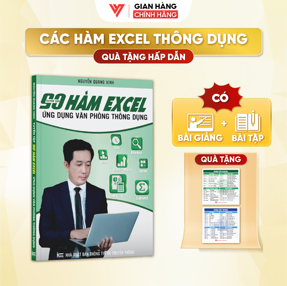 Sách 90 Hàm Excel ĐÀO TẠO TIN HỌC Ứng Dụng Văn Phòng Thông Dụng