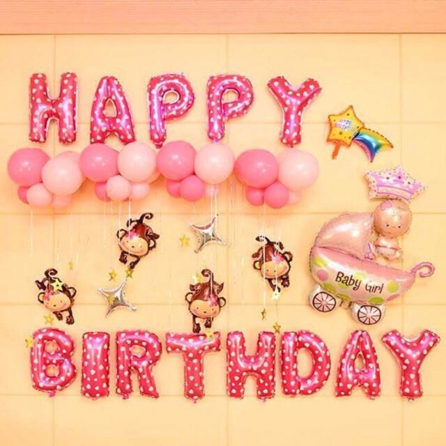 Bộ chữ happy birthday năm khỉ