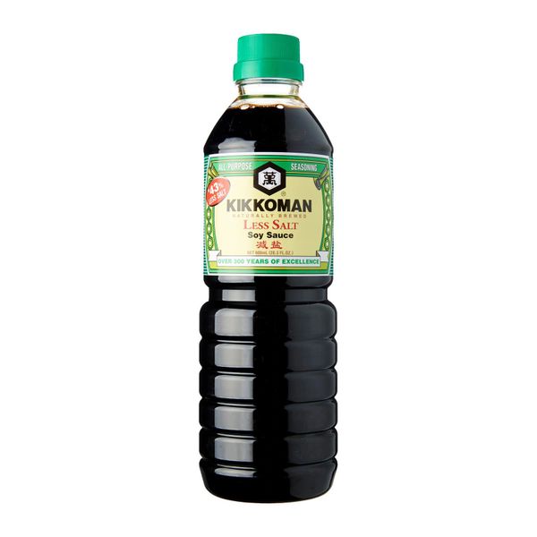 Nước tương ít muối 43 % Kikkoman 600ml (Bottle)