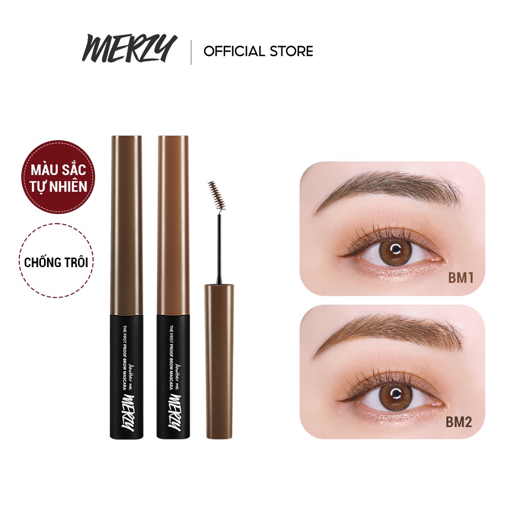 Mascara Chân Mày Bền Màu, Lâu Trôi Merzy The First Proof Brow Mascara 3.5g