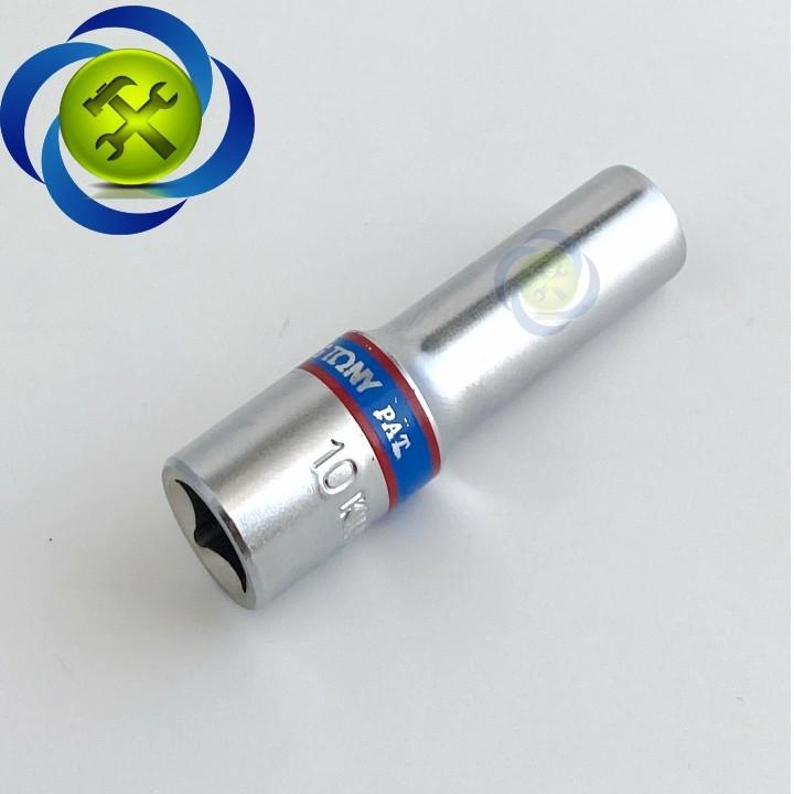 Tuýp 10mm loại 3/8 dài 63mm có 6 cạnh màu trắng Kingtony 323510M