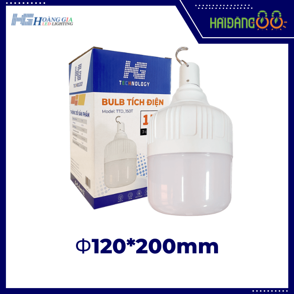 Đèn LED Tích Điện HG 150w 3 chế độ sáng
