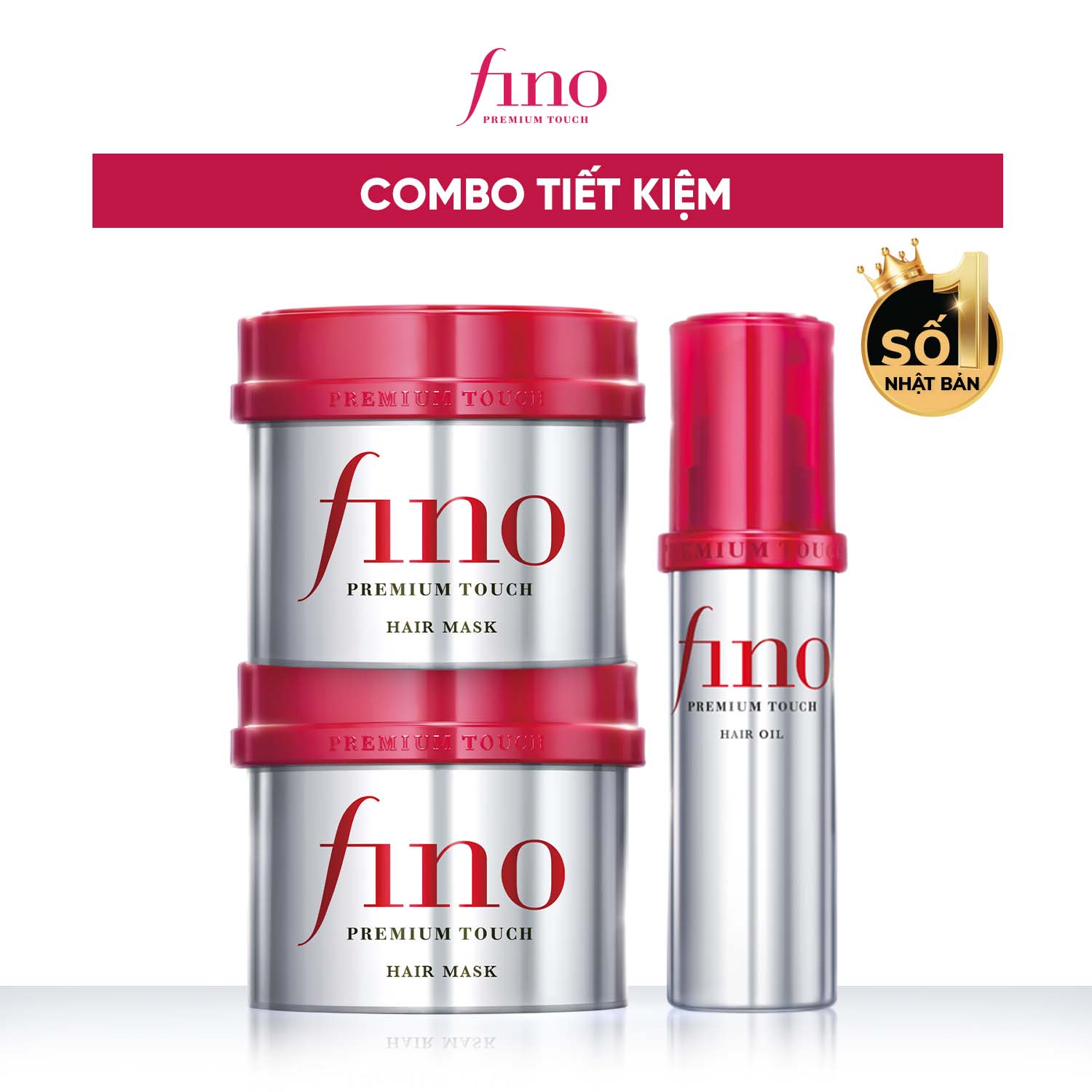 [TIẾT KIỆM HƠN] Bộ 2 Kem ủ tóc cao cấp FINO Premium Touch 230g + Dầu dưỡng tóc cao cấp FINO PREMIUM TOUCH HAIR OIL B 70m