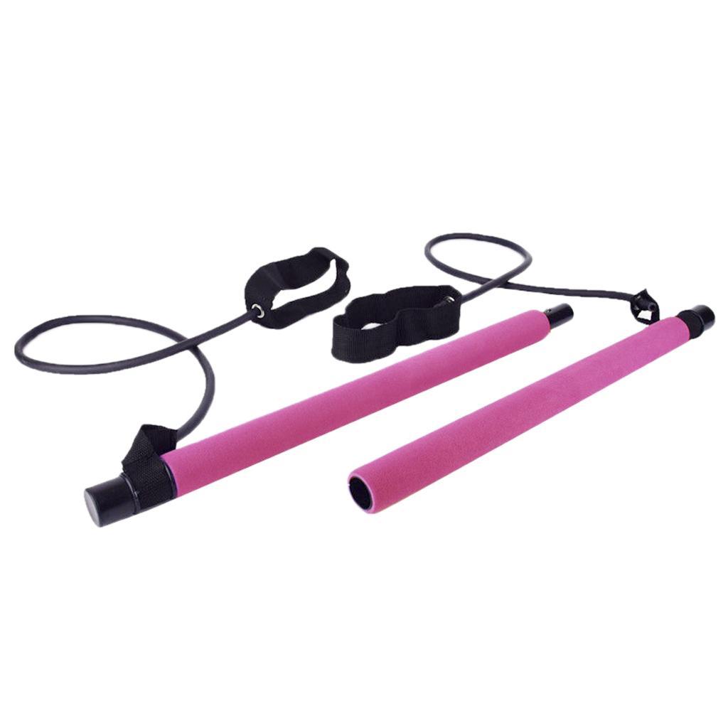 Pilates  Resistance Band Tube Adjustable Exercise Stick   Gear