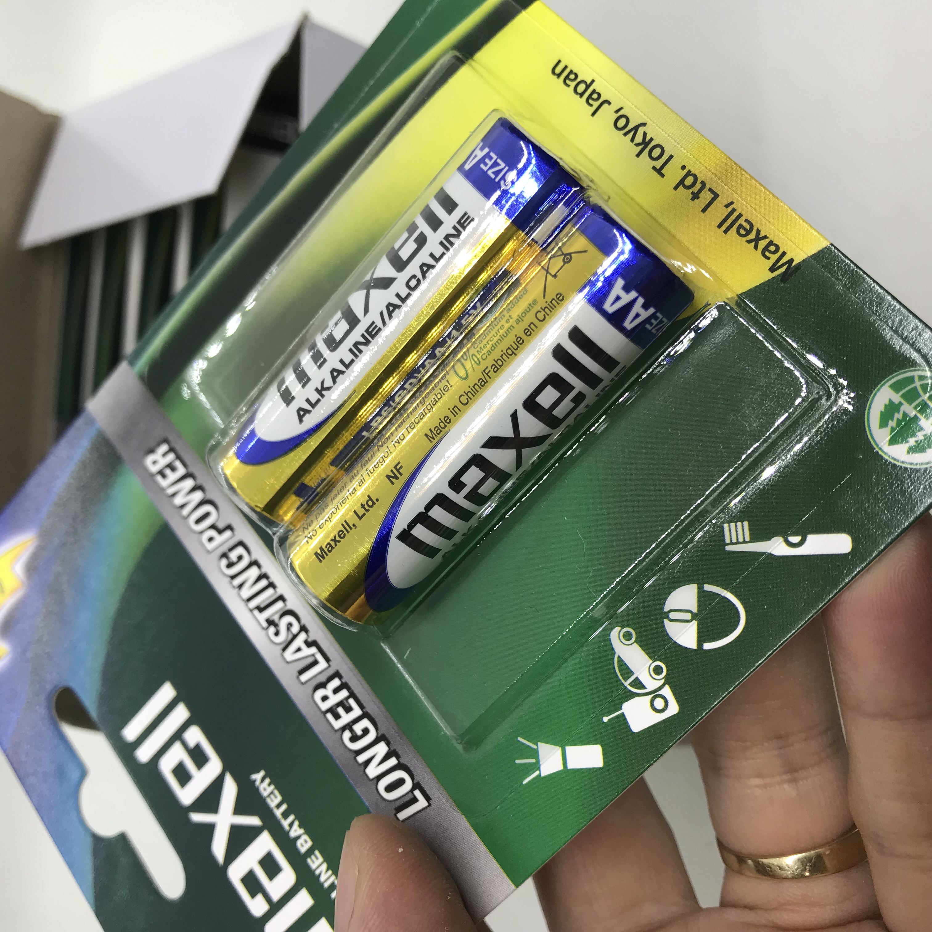 Pin Tiểu AA Maxell alkaline LR6 vỉ 2 viên CHÍNH HÃNG