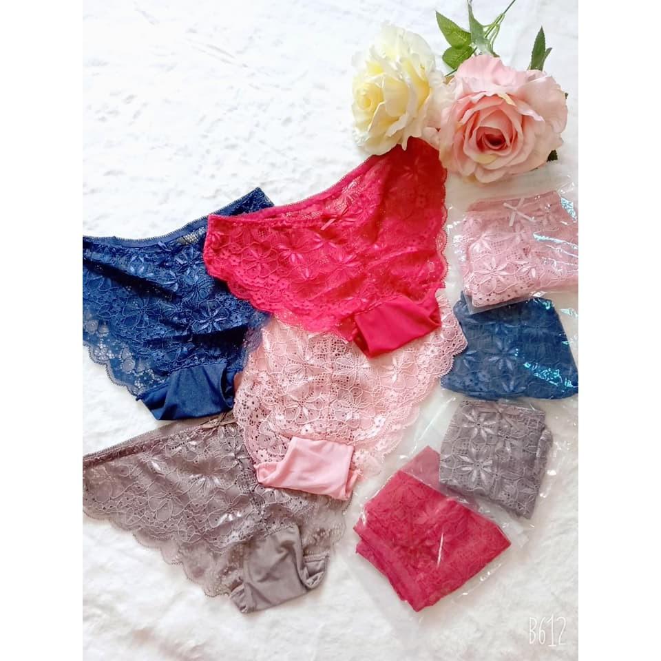 Quần lót nữ nơ ren sexy gợi cảm cao cấp 4 màu, túi zip xịn xò