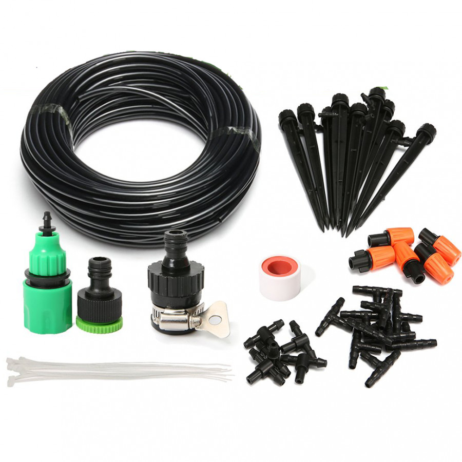 Bộ KIT Tưới Cây Phun Sương, Nhỏ Giọt 2 Trong 1 Cao Cấp AZONE