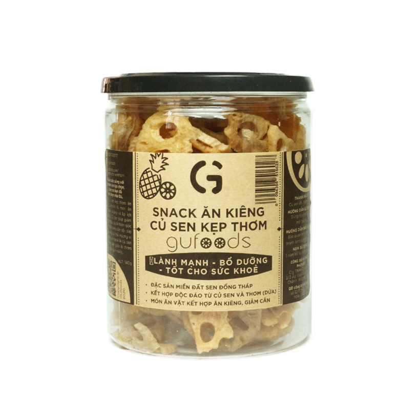 Bánh ăn kiêng củ sen kẹp thơm GUfoods - Lành mạnh, bổ dưỡng, tốt cho sức khoẻ