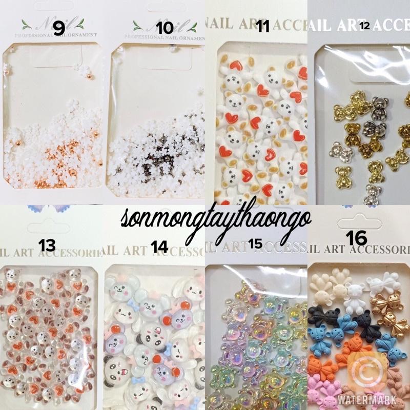 Charm nơ đính móng dành cho Nail siêu dễ thương