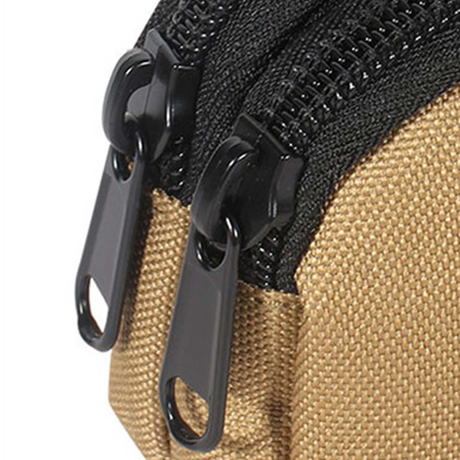 Coin Pouch Change Holder, Outdoor Wallet Nylon Waist Bag for Men, Multifunctional Coin Purse Cash Holder Money Pouch, Small Change Bag