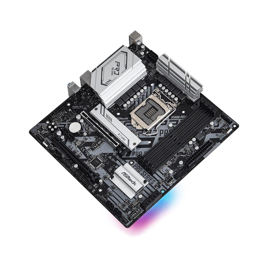 Mainboard ASROCK B560M PRO4 (Intel B560, Socket 1200, m-ATX, 4 khe Ram DDR4) - Hàng chính hãng