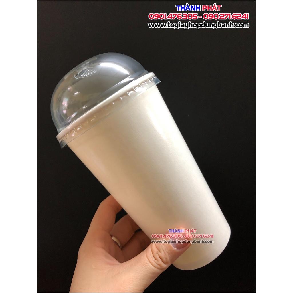 50 Ly giấy 22oz - 660ml đựng trà sữa, nước ép, cafe