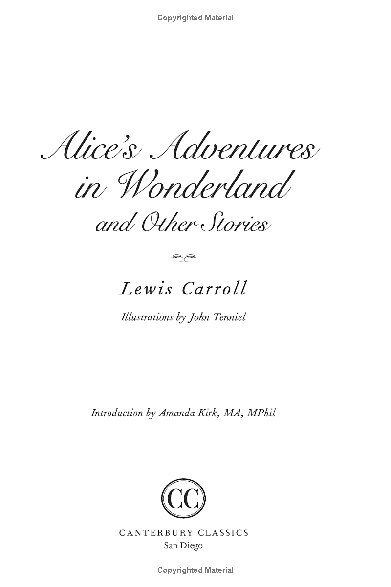 Alice's Adventures In Wonderland: And Other Stories (Leather-bound Classics)