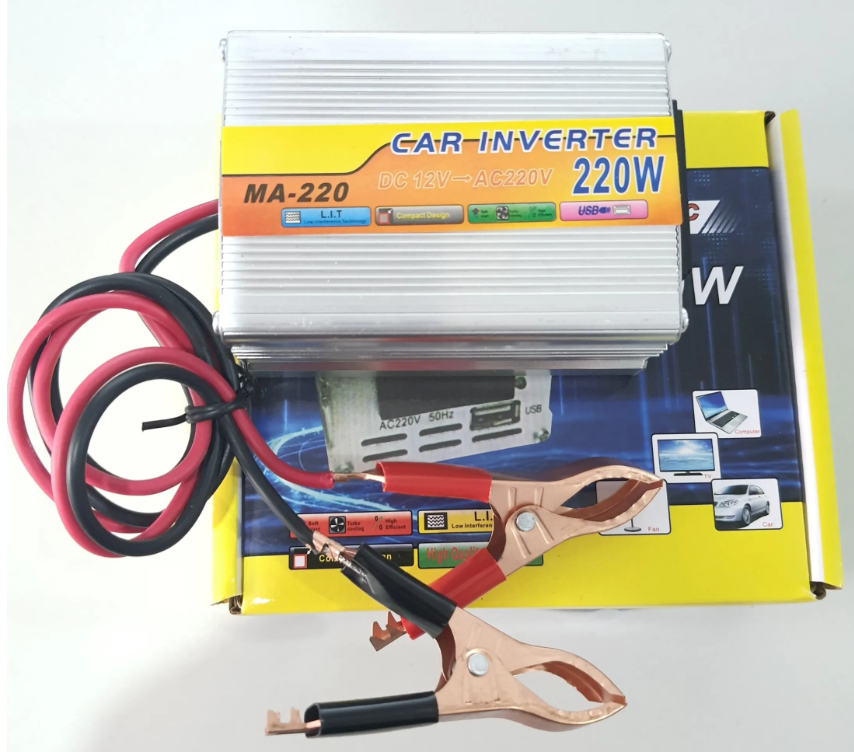 bộ Thiết bị kích điện 12V lên 220V LOẠI 1 đủ công suất 220W