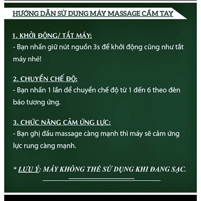 Máy massage cầm tay TEKKIN TI-957 6 chế độ trị đau nhức mỏi cơ - Hàng chính hãng / Hàng nhập khẩu