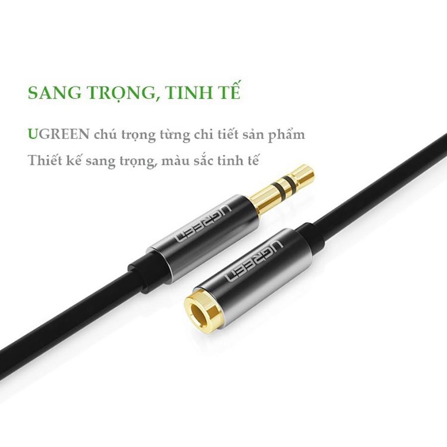 Ugreen 10593 - Cáp Audio 3.5mm nối dài 1,5m chính hãng - Hàng Chính Hãng