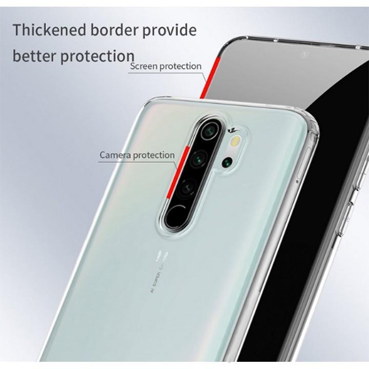 Ốp lưng dẻo silicon trong suốt dành cho Xiaomi Redmi Note 8 Pro