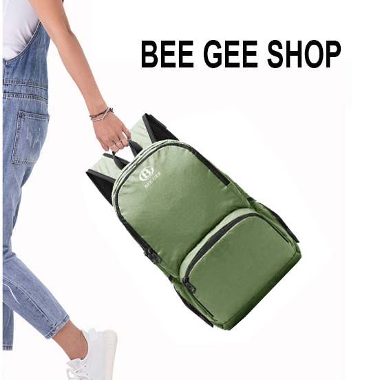 Balo nam nữ thời trang vải dù chống thấm nước siêu nhẹ có thể gấp gọn dùng để đi du lịch tiện ích 112 BEE GEE