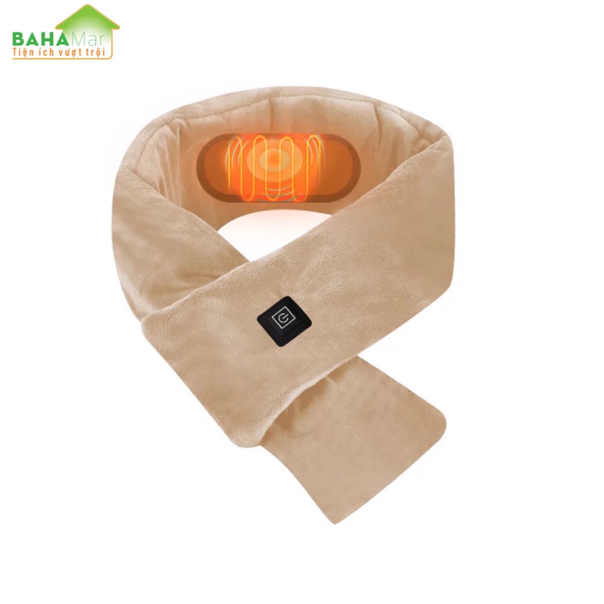 KHĂN QUÀNG CỔ THÔNG MINH LÀM NÓNG BẰNG NHIỆT "BAHAMAR" làm nóng giữ ấm cổ, cơ thể để giảm mệt mỏi. Có 3 chế độ làm nóng, kiểm soát nhiệt độ thông minh