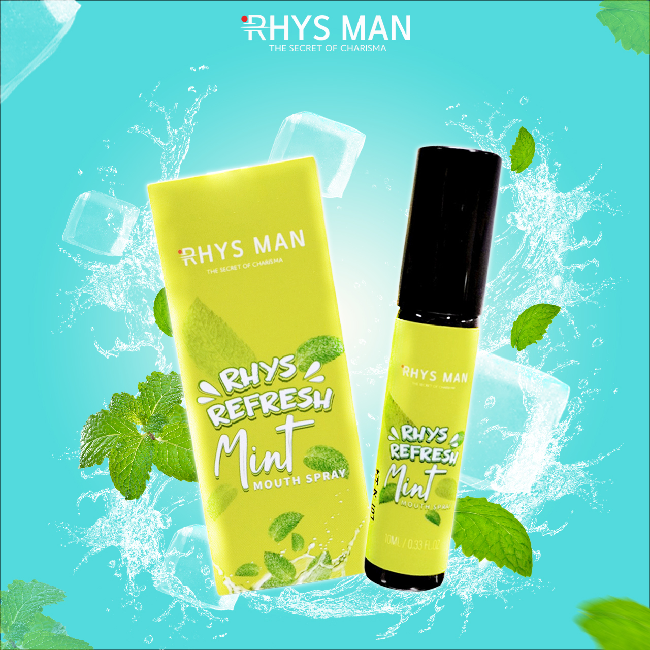 Xịt thơm miệng RHYS REFRESH lịch lãm cuốn hút và hỗ trợ khử mùi khoang miệng 10ml  - Hàng chính hãng