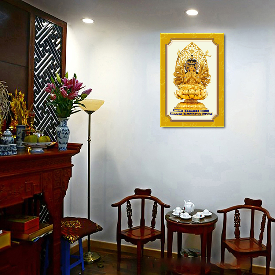 Tranh Phật Nghìn Tay Phòng Thờ