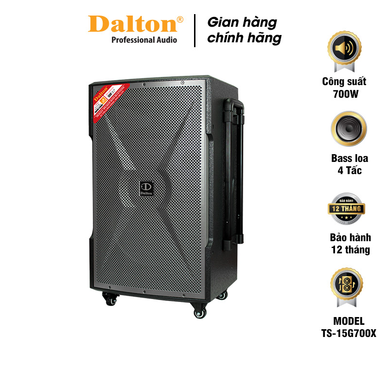 Loa kéo hát Karaoke cao cấp chính hãng Dalton TS-15G700X (700W, Bass 40cm)