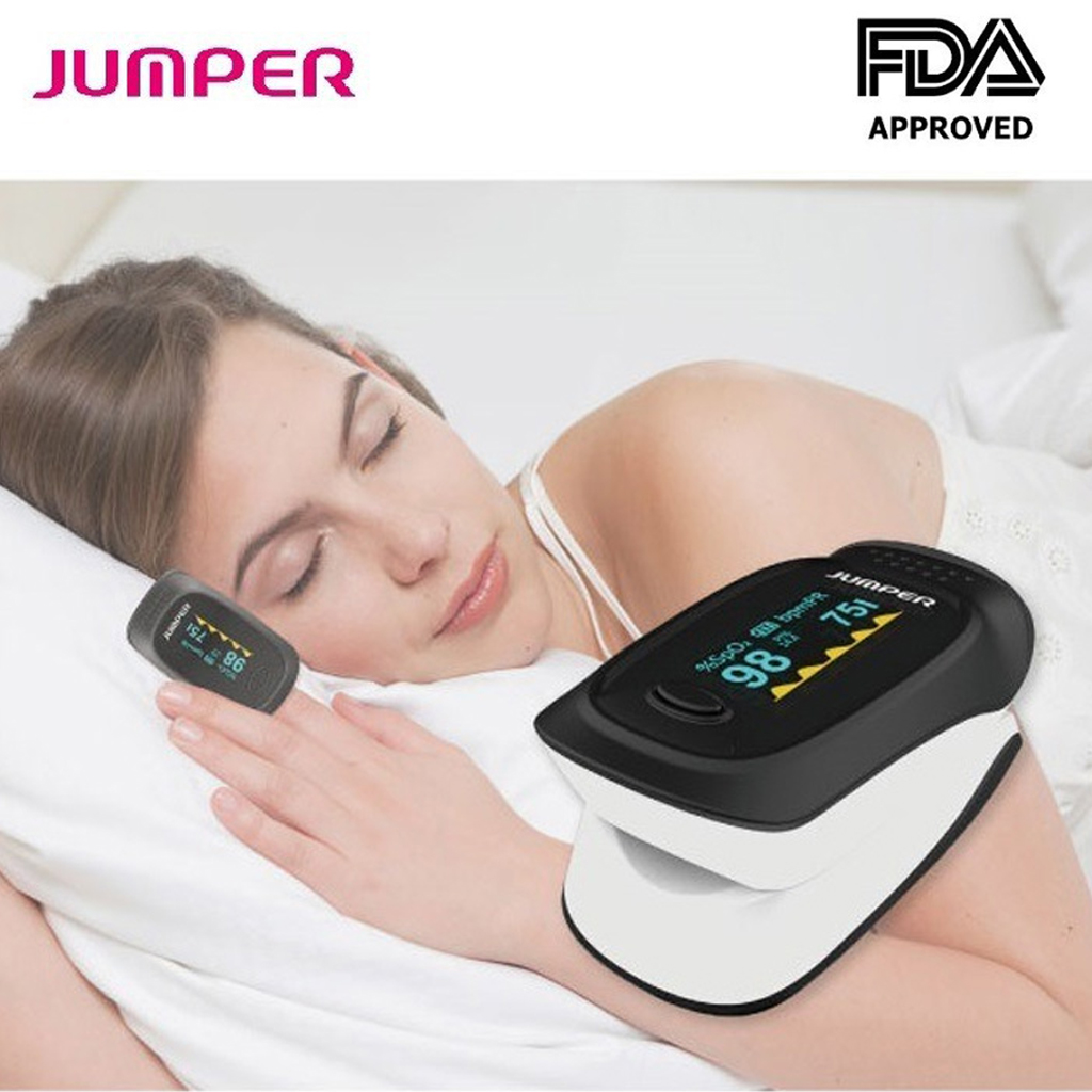 Máy Đo Nồng Độ Oxy Trong Máu Và Nhịp Tim Jumper JPD-500D | Màn Hình Màu OLED - Chức Năng Đo Chỉ Số Tưới Máu PI