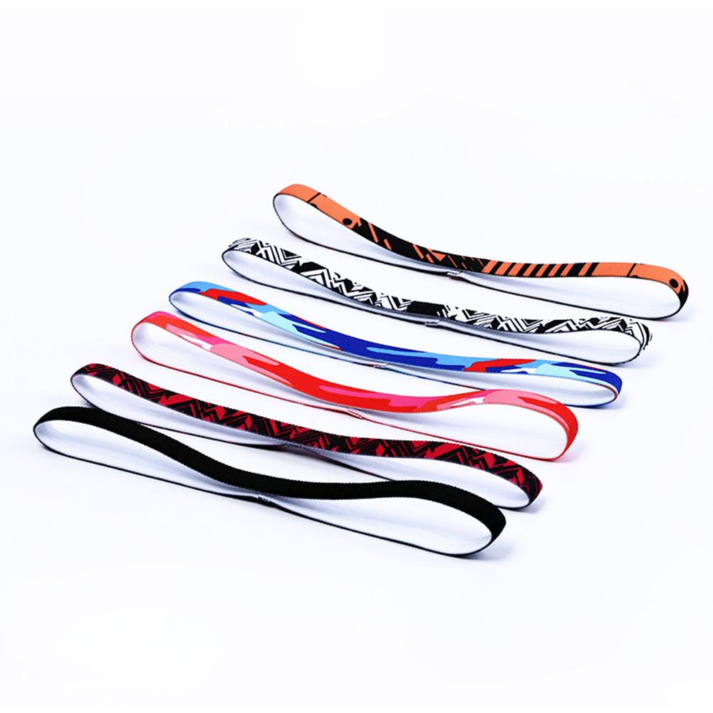 1PC Yoga Chạy bộ đầu tập thể thao Band Yoga Yoga Bóng đá chống trượt dây đeo tay áo dây đeo tay áo thể thao Color: Black Red Stripe