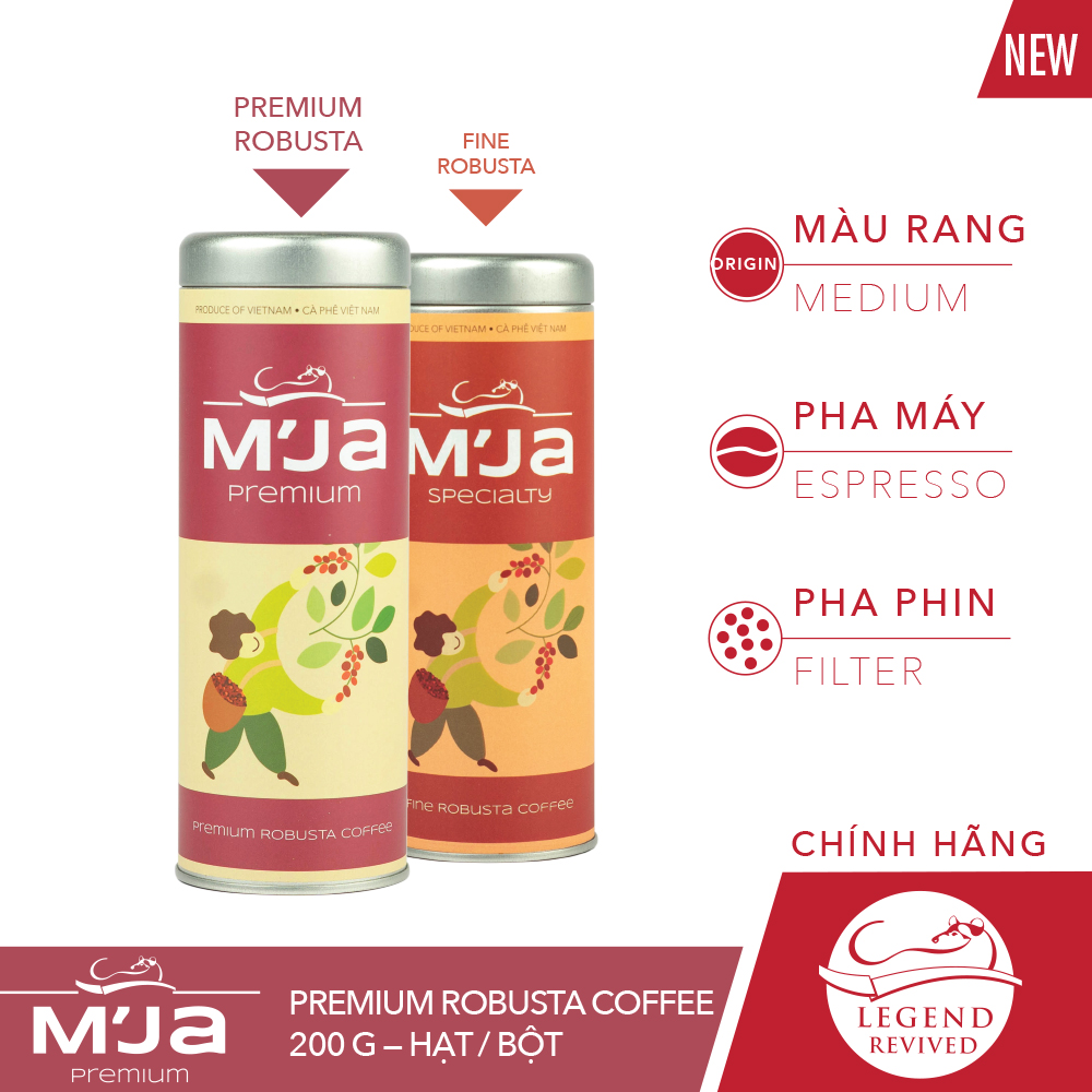 Cà Phê M'JA Premium Robusta 200g