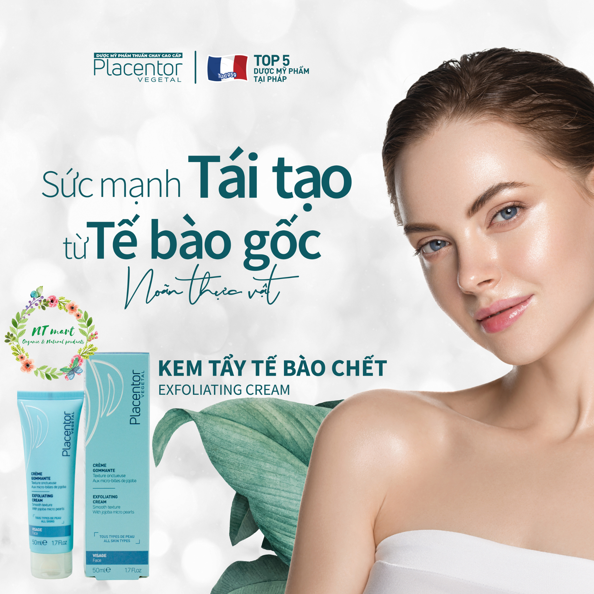 Hình ảnh [THUẦN CHAY] Kem Tẩy Tế Bào Chết Placentor Exfoliating