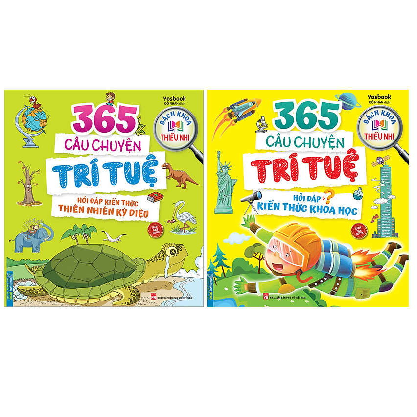 Combo Bách Khoa Thiếu Nhi - 365 Câu Chuyện Trí Tuệ - Hỏi Đáp Kiến Thức Thiên Nhiên Kỳ Diệuhỏi Đáp Kiến Thức Khoa Học