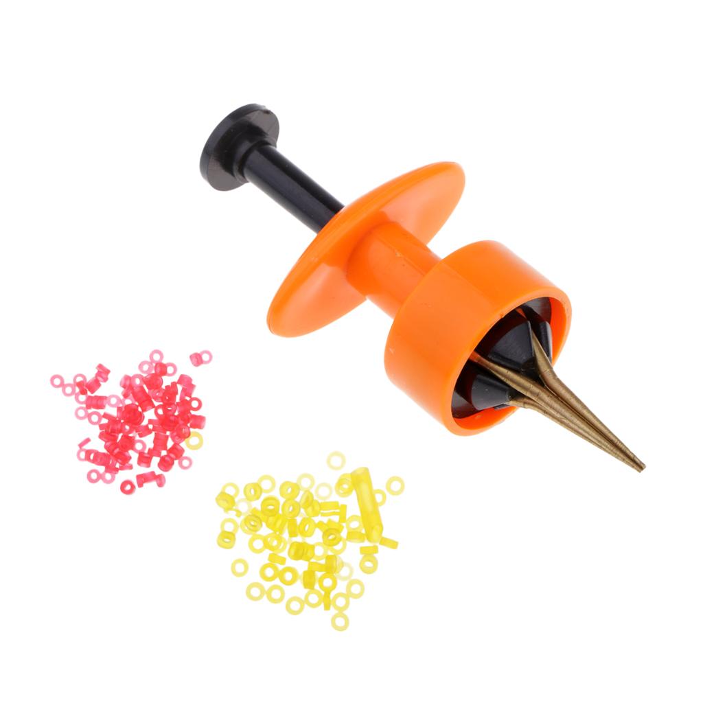 Portable Copper Bloodworm Clip Bait Lures Earthworm Clip Tackle Tool