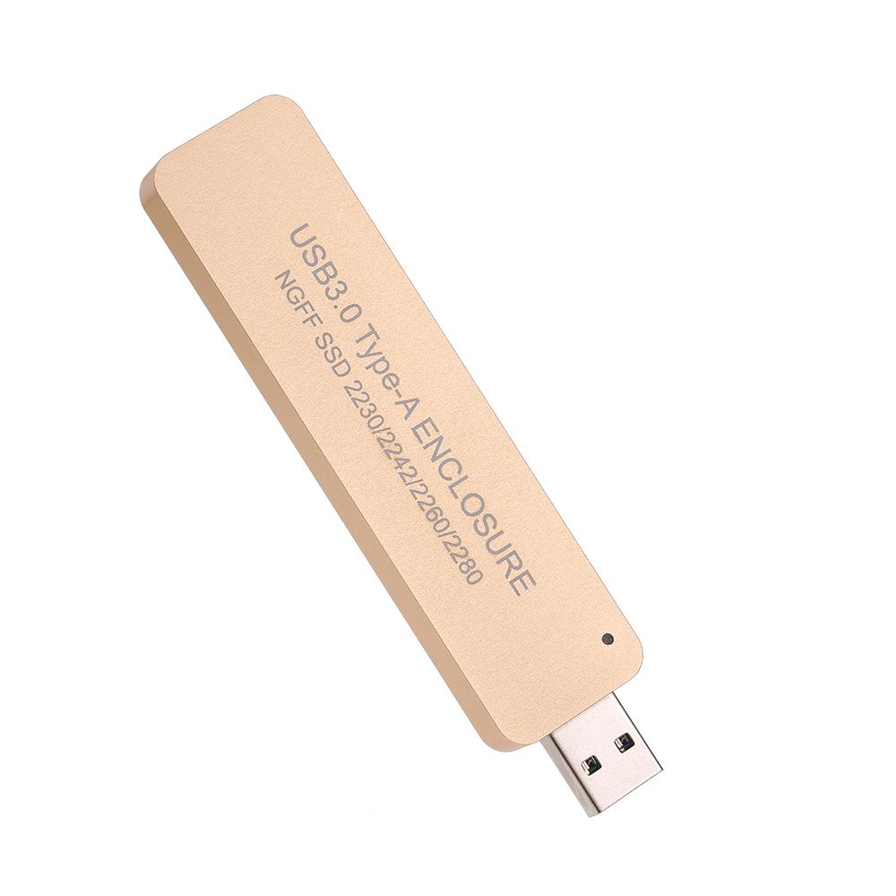 Hộp đựng Bộ chuyển đổi NGFF M.2 sang USB 3.0 SSD cho Ổ cứng SSD B dựa trên M2 SATA Áp dụng cho 2230/2242/2260