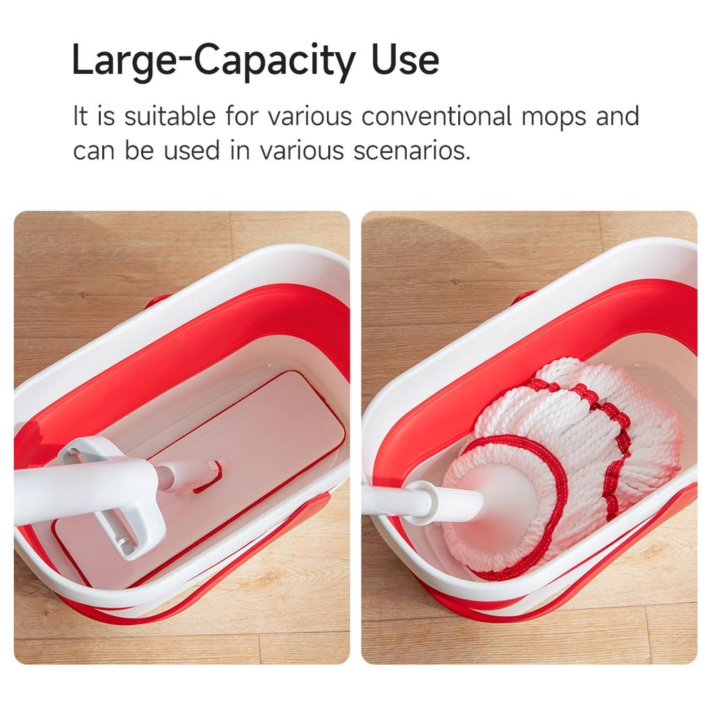 Xô lau chùi xe hơi nhà cửa Xiaomi Youpin Yijie 12L gấp gọn được tiện lợi