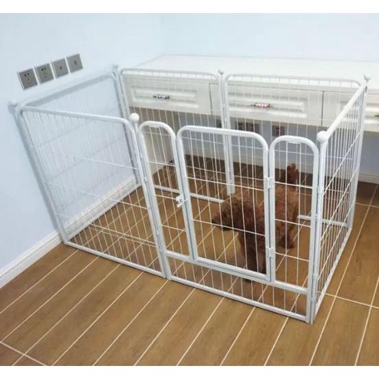 Chuồng vây sắt sơn tĩnh điện dành cho thú cưng. Kích thướt 80 x 80 cm. Dễ lắp ráp, tiện di chuyển.