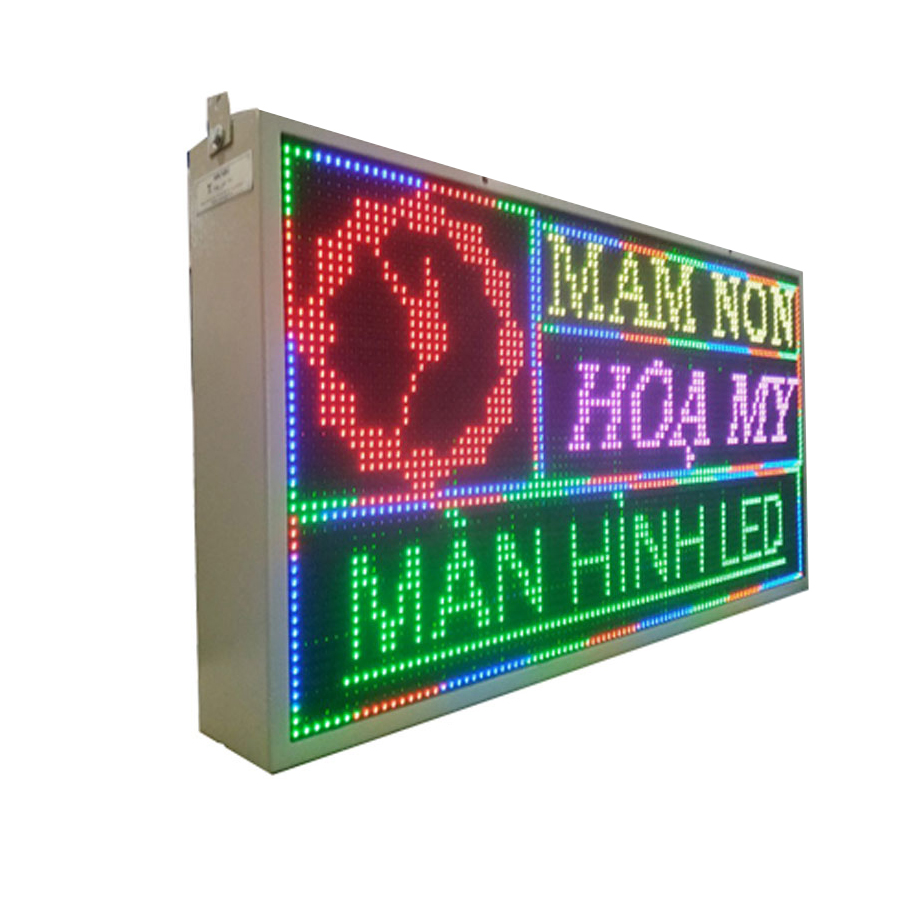 Biển quảng cáo màn hình LED thông minh HIKARU  Ful màu, 1 mặt hiển thị, KT cao 520 x rộng 1000